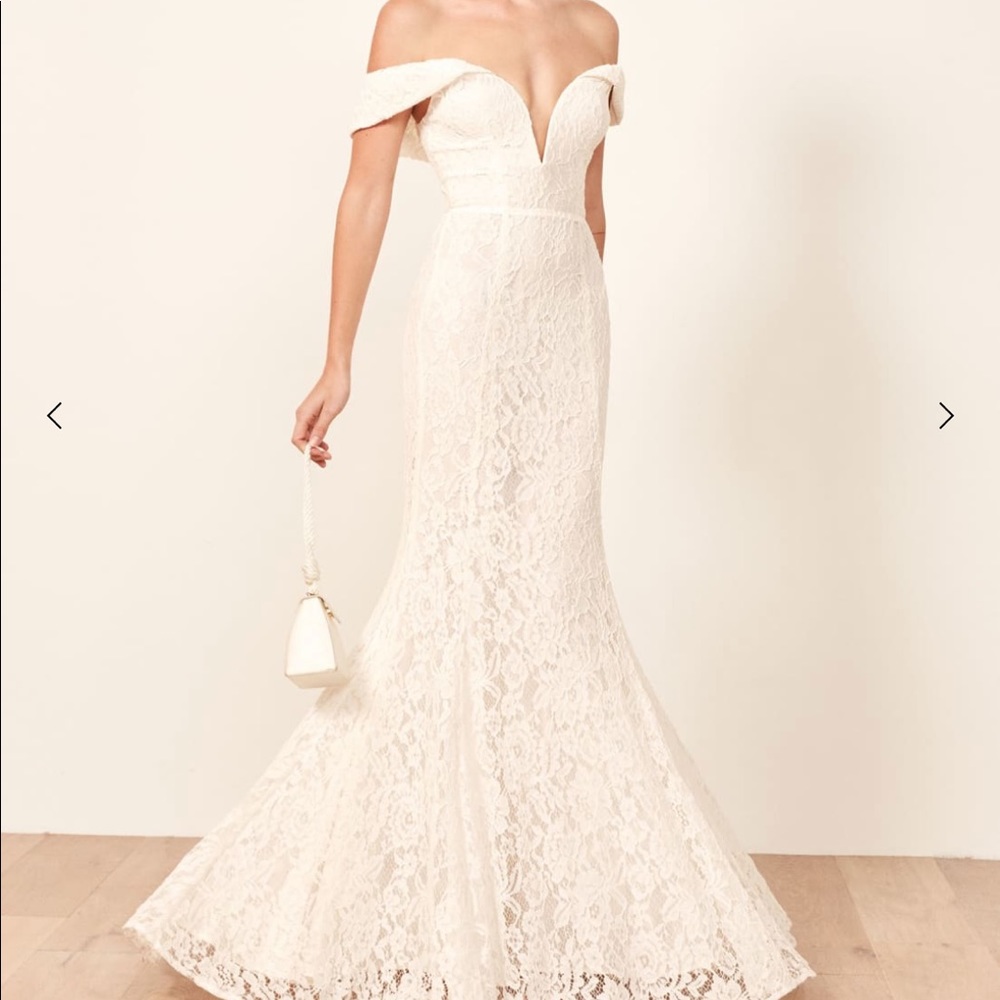 Mykonos Reformation Wedding Dress
